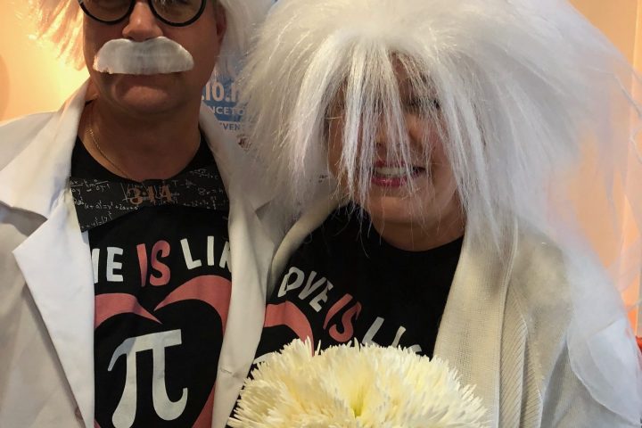 a person wearing a costume