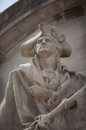 a sculpture of a person