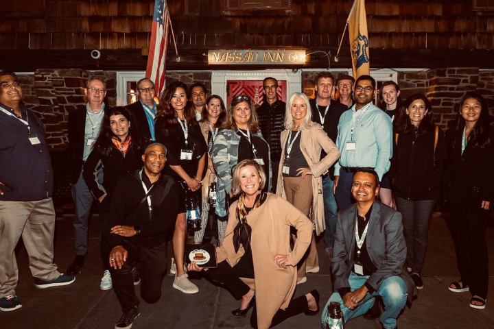 Nieve de Medina et al. posing for a photo